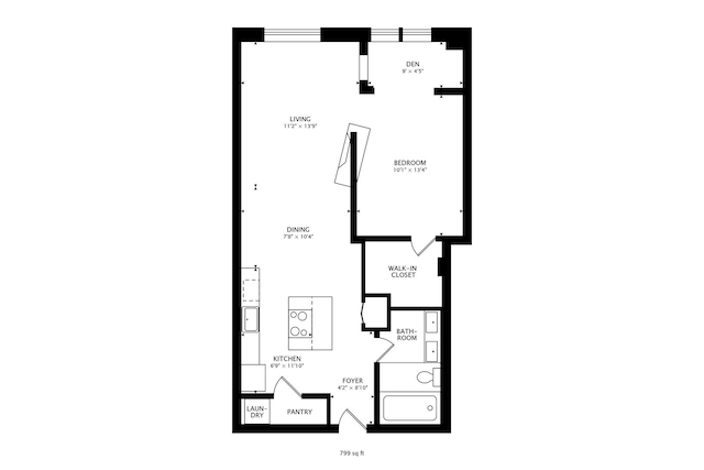 910 S Michigan Ave Unit 1005, Chicago, IL 60605 - view of room layout