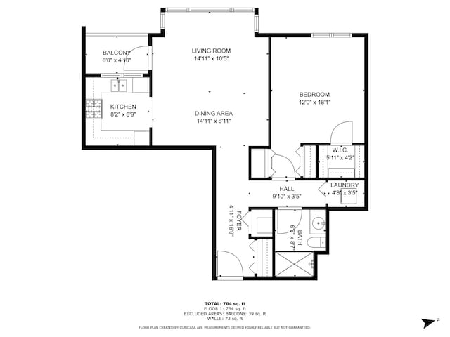 930 Curtiss St Unit 104, Downers Grove, IL 60515 - view of room layout