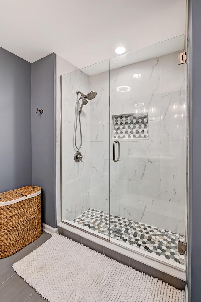3211 Foxridge Ct, Woodridge, IL 60517 - bathroom featuring a marble finish shower