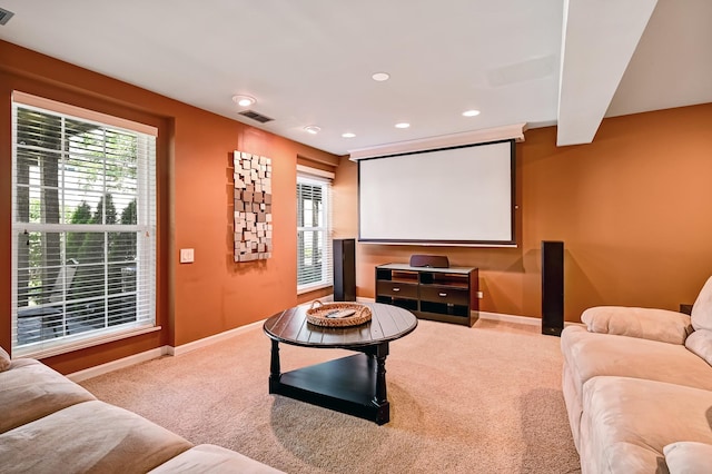 3211 Foxridge Ct, Woodridge, IL 60517 - carpeted cinema room featuring recessed lighting and healthy amount of natural light