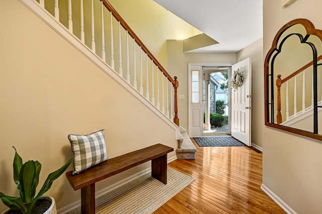 3211 Foxridge Ct, Woodridge, IL 60517 - entrance foyer with stairs and hardwood / wood-style floors