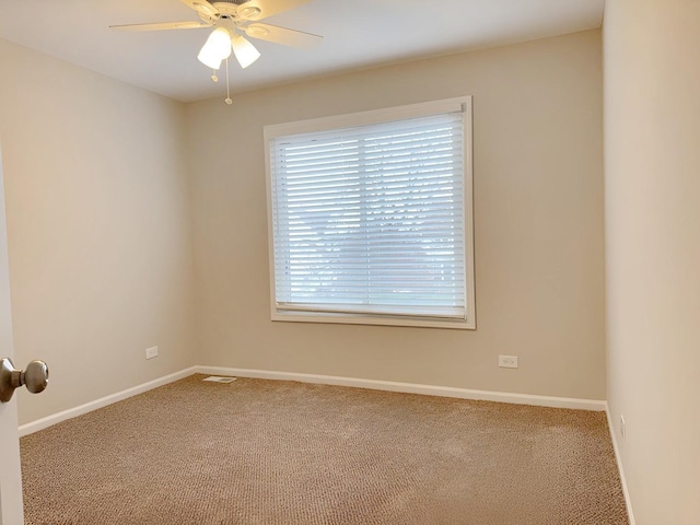 1214 Eric Ln, Lake Zurich, IL 60047 - empty room featuring carpet flooring and ceiling fan