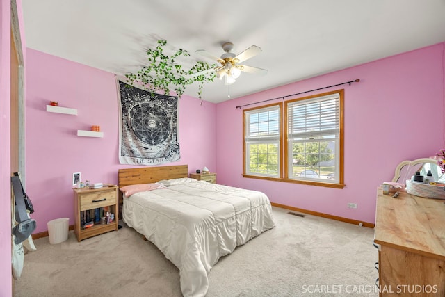 908 Pimpernel Ct, Naperville, IL 60540 - bedroom featuring carpet floors and a ceiling fan