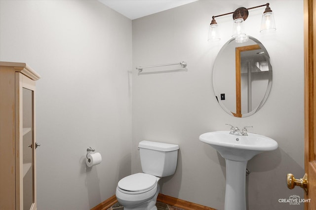 25048 Michele Dr, Plainfield, IL 60544 - half bathroom with toilet and baseboards