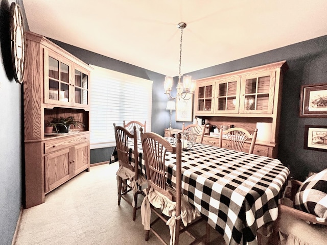 14011 Creek Crossing Dr, Orland Park, IL 60467 - dining space featuring light colored carpet and a chandelier