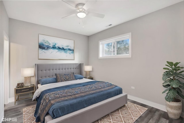 6349 S Maryland Ave, Chicago, IL 60637 - bedroom featuring wood finished floors and a ceiling fan