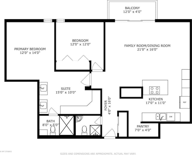 424 Park Ave Unit 604, River Forest, IL 60305 - view of room layout