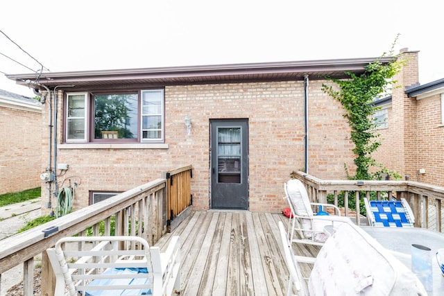 8825 S Richmond Ave, Evergreen Park, IL 60805 - wooden terrace featuring outdoor dining space