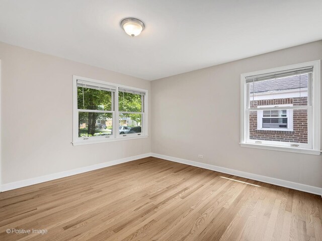 610 S Madison Ave, La Grange, IL 60525 - spare room featuring healthy amount of natural light and light wood-style floors