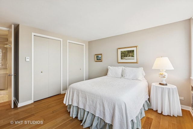 1110 N Lake Shore Dr Unit 20N, Chicago, IL 60611 - bedroom with two closets and wood finished floors
