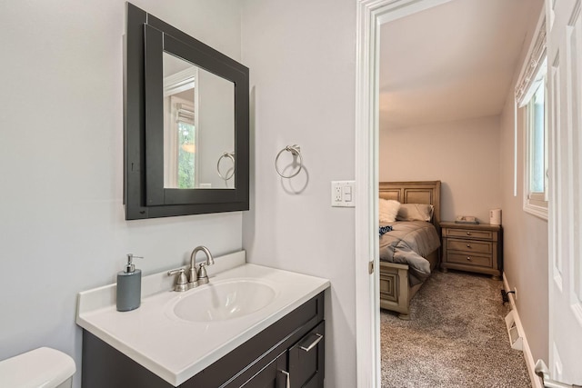 1322 E Thurston Dr, Palatine, IL 60074 - ensuite bathroom with vanity and toilet