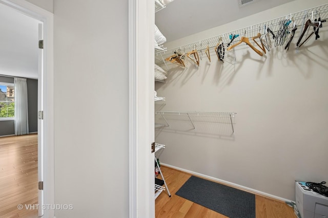 1503 Oak Ave Unit 312, Evanston, IL 60201 - walk in closet with wood finished floors