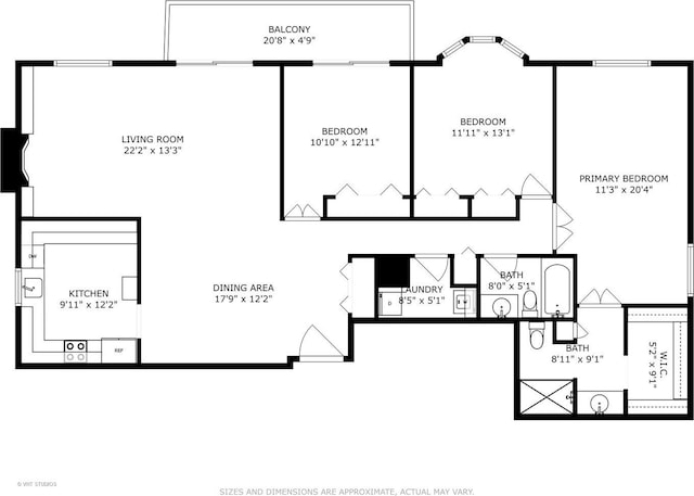 1503 Oak Ave Unit 312, Evanston, IL 60201 - view of floor plan / room layout