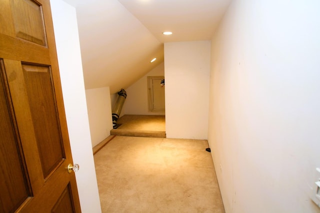 314 N Maple St, Itasca, IL 60143 - additional living space featuring light colored carpet, recessed lighting, and vaulted ceiling