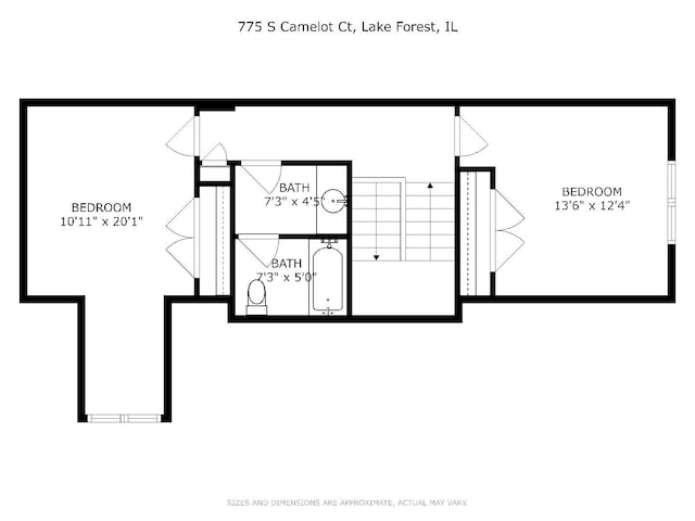 775 S Camelot Ct, Lake Forest, IL 60045 - view of property floor plan