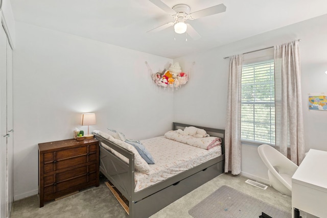 2011 University Dr, Naperville, IL 60565 - carpeted bedroom featuring a ceiling fan and baseboards