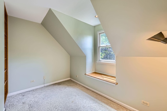 201 S Wulff St, Cary, IL 60013 - additional living space featuring carpet flooring and vaulted ceiling
