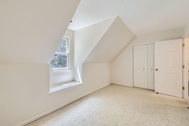 201 S Wulff St, Cary, IL 60013 - additional living space featuring vaulted ceiling and carpet