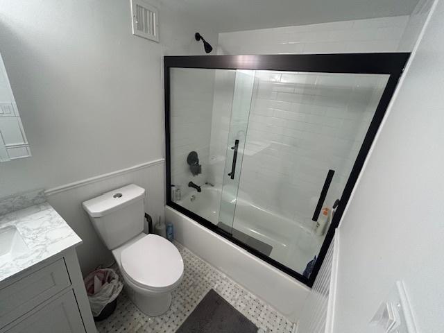 9098 Terrace Dr Unit 3E, Niles, IL 60714 - full bath with enclosed tub / shower combo and vanity