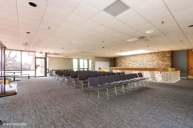9098 Terrace Dr Unit 3E, Niles, IL 60714 - misc room featuring carpet and a drop ceiling