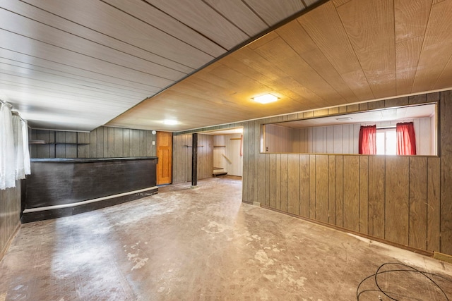 1318 S 61st Ct, Cicero, IL 60804 - basement with wood walls, wood ceiling, and stairs