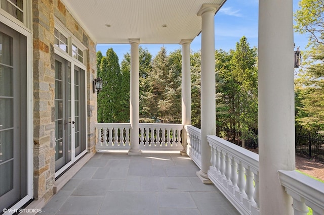 78 Wagner Rd, Northfield, IL 60093 - covered porch featuring french doors