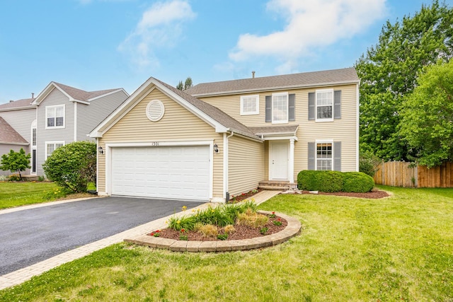 1301 Bridgehampton Dr, Plainfield, IL 60586 - traditional home with asphalt driveway and an attached garage