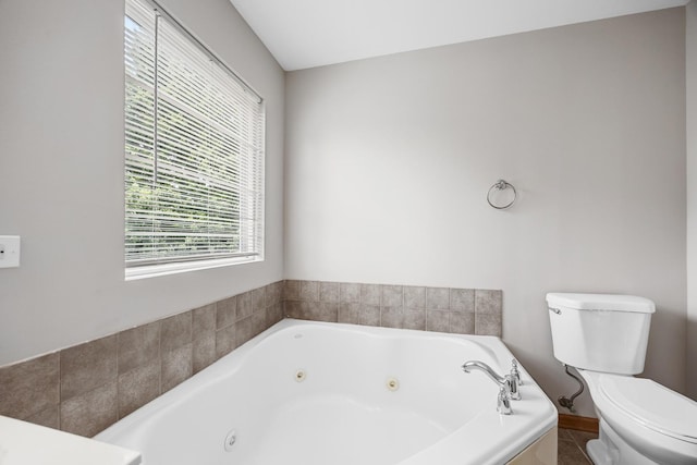1301 Bridgehampton Dr, Plainfield, IL 60586 - bathroom with toilet and a jetted tub