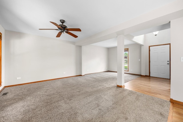 1301 Bridgehampton Dr, Plainfield, IL 60586 - unfurnished room with light carpet and a ceiling fan