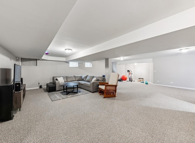 1551 Daybreak Dr, Libertyville, IL 60048 - living area featuring carpet and baseboards