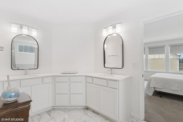 12906 S Sydney Cir, Plainfield, IL 60585 - ensuite bathroom with marble finish flooring and double vanity