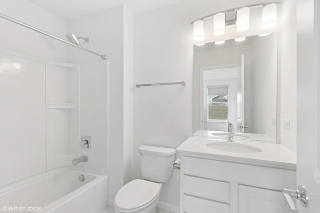 12906 S Sydney Cir, Plainfield, IL 60585 - bathroom with vanity and shower / tub combination