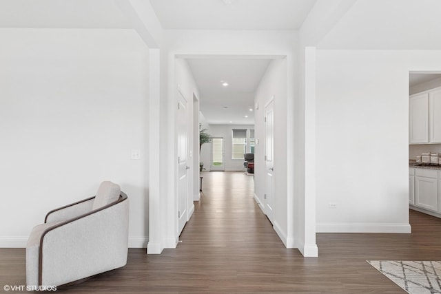 12906 S Sydney Cir, Plainfield, IL 60585 - corridor featuring wood finished floors and recessed lighting