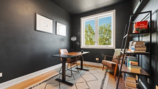 3124 S Benson St Unit 6, Chicago, IL 60608 - office with wood finished floors and baseboards