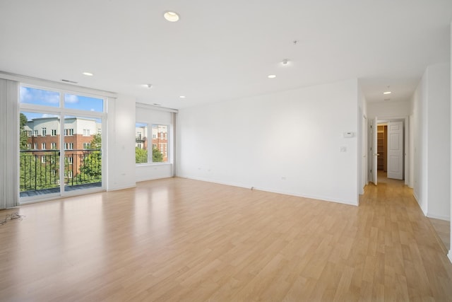 820 Weidner Rd Unit 405, Buffalo Grove, IL 60089 - unfurnished room with light wood-type flooring and recessed lighting