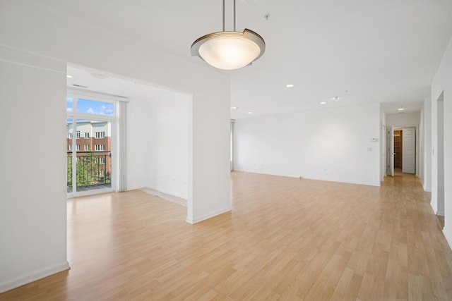 820 Weidner Rd Unit 405, Buffalo Grove, IL 60089 - empty room featuring light wood-type flooring and recessed lighting