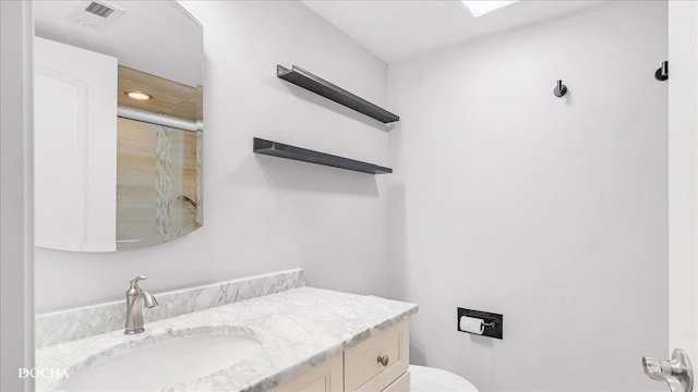 2051 Creekside Dr Unit 2-3, Wheaton, IL 60189 - full bathroom with vanity, an enclosed shower, and recessed lighting