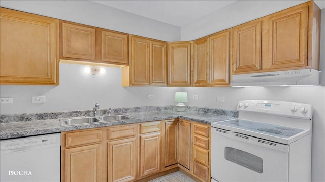 2051 Creekside Dr Unit 2-3, Wheaton, IL 60189 - kitchen with white appliances, under cabinet range hood, light countertops, and light tile patterned flooring