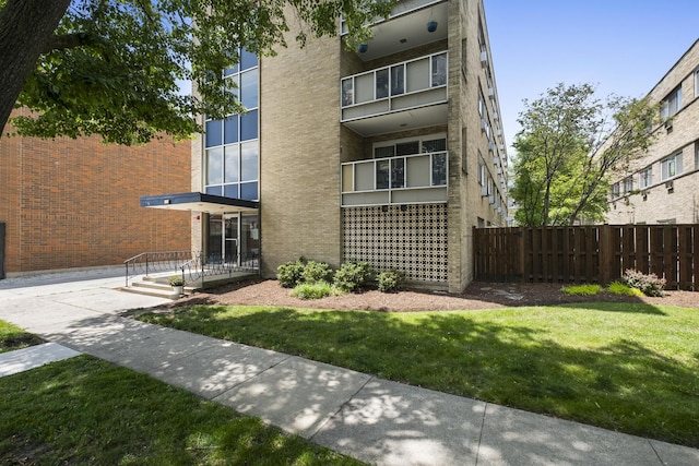 429 Wesley Ave Unit 301, Oak Park, IL 60302 - rear view of property featuring brick siding