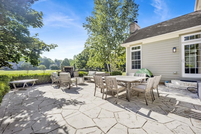 7270 Bannockburn Cir, Lakewood, IL 60014 - view of patio / terrace featuring outdoor dining space