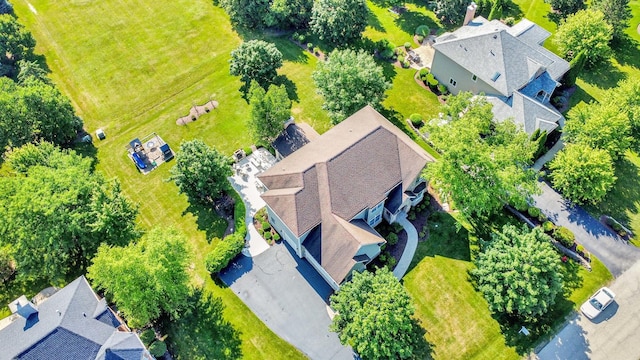 7270 Bannockburn Cir, Lakewood, IL 60014 - view from above of property