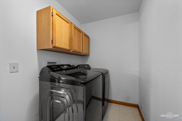 1809 Winmont Ct, Montgomery, IL 60538 - laundry area with cabinet space and washing machine and dryer