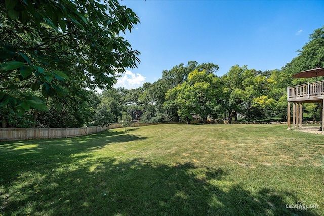 1809 Winmont Ct, Montgomery, IL 60538 - view of yard with a wooden deck