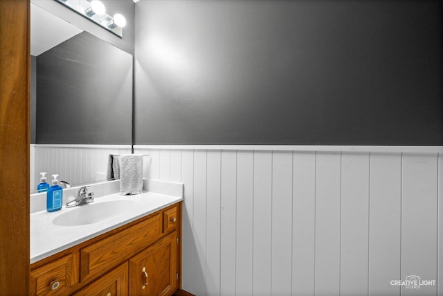 1809 Winmont Ct, Montgomery, IL 60538 - bathroom featuring wainscoting and vanity