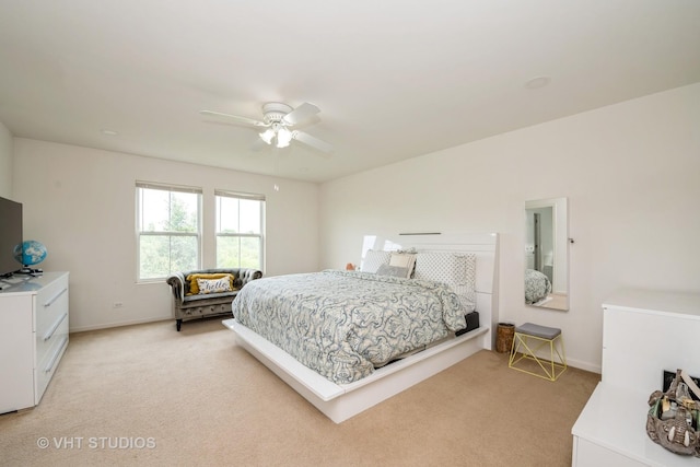 646 Grand Canyon Cir, Crystal Lake, IL 60014 - bedroom with light colored carpet and ceiling fan