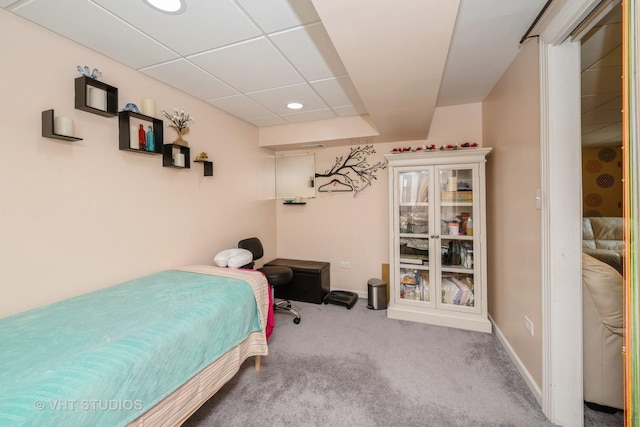 646 Grand Canyon Cir, Crystal Lake, IL 60014 - bedroom with carpet floors, recessed lighting, and a paneled ceiling