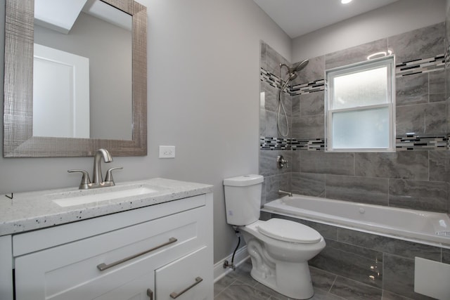 8930 S Throop St, Chicago, IL 60620 - full bathroom featuring tiled shower / bath and vanity