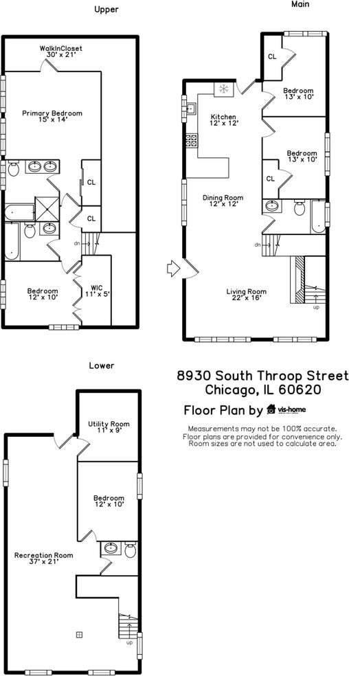 8930 S Throop St, Chicago, IL 60620 - view of room layout