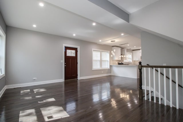8930 S Throop St, Chicago, IL 60620 - entryway featuring recessed lighting and dark wood-style floors