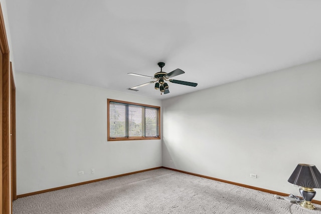 11254 S Whipple St, Chicago, IL 60655 - carpeted spare room with baseboards and ceiling fan